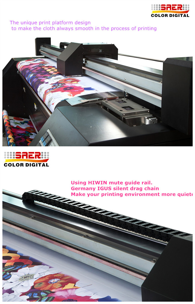 Печатные машины сублимации ткани цифров машинного оборудования ткани высокоскоростные 3